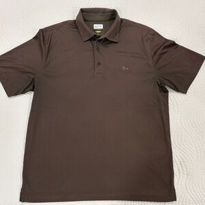 Greg Norman Collection Dark Brown Golf Polo Shirt